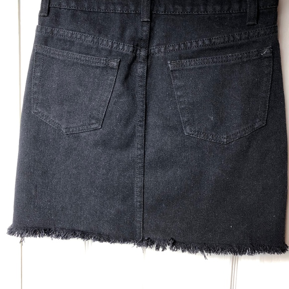 BRAND NEW * Boohoo Blue Black Mini Skirt Size 2 - Picture 2 of 5